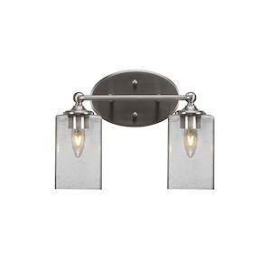 Capri - 2 Light Bath Bar-10 Inches Tall and 13 Inches Length - 1161089