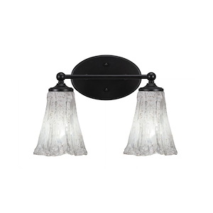 Capri - 2 Light Bath Bar-9.75 Inches Tall and 14.75 Inches Length - 1156131