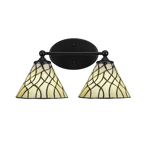 Capri - 2 Light Bath Bar-8.5 Inches Tall and 16 Inches Length - 1154877
