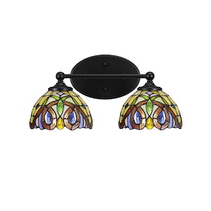 Capri - 2 Light Bath Bar-8.25 Inches Tall and 16.25 Inches Length - 1154760