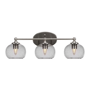 Capri - 3 Light Bath Bar-8.75 Inches Tall and 24 Inches Length - 1160333