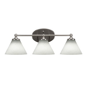Capri - 3 Light Bath Bar-8.25 Inches Tall and 23.75 Inches Length - 1156321