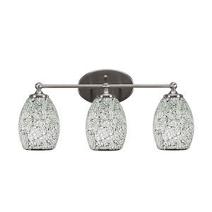 Capri - 3 Light Bath Bar-10 Inches Tall and 21.75 Inches Length - 1155841