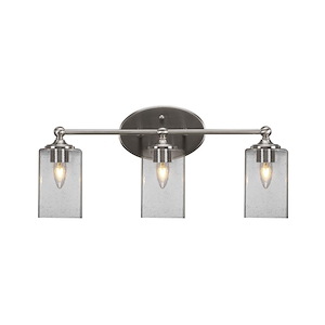 Capri - 3 Light Bath Bar-10 Inches Tall and 21 Inches Length - 1157155