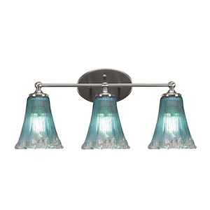 Capri - 3 Light Bath Bar-9.75 Inches Tall and 22.5 Inches Length - 1159265