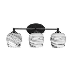 Capri - 3 Light Bath Bar-9.5 Inches Tall and 23 Inches Length - 1154572