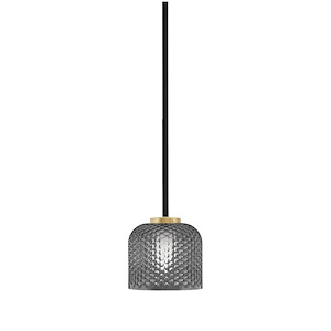 Sandia - 1 Light Stem Mini Pendant-6 Inch Tall and 6 Inch Wide - 1373504