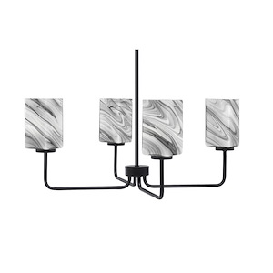 Sandia - 4 Light Chandelier-11.75 Inch Tall and 27.5 Inch Wide - 1373514