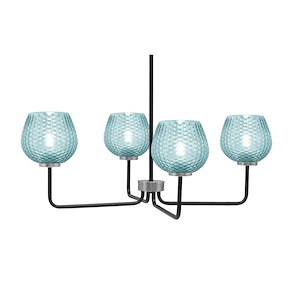 Sandia - 4 Light Chandelier-10.5 Inch Tall and 30.25 Inch Wide - 1373510