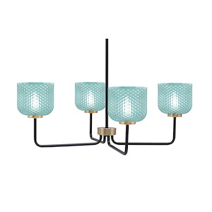 Sandia - 4 Light Chandelier-10.5 Inch Tall and 30 Inch Wide - 1373509