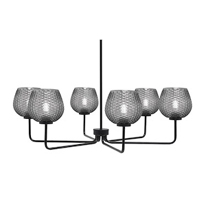 Sandia - 6 Light Chandelier-10.25 Inch Tall and 36 Inch Wide - 1373518