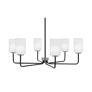 Sandia - 6 Light Chandelier-11.25 Inch Tall and 33.75 Inch Wide - 1373523