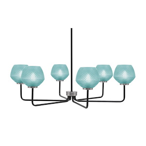 Sandia - 6 Light Chandelier-10.25 Inch Tall and 36 Inch Wide - 1373519