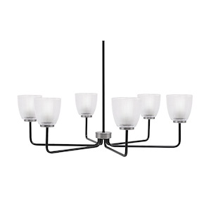 Sandia - 6 Light Chandelier-10 Inch Tall and 34.75 Inch Wide - 1373516