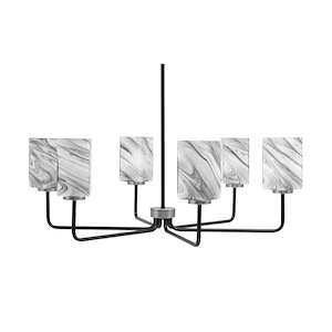 Sandia - 6 Light Chandelier-11.5 Inch Tall and 33.5 Inch Wide - 1373524