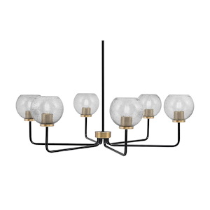 Sandia - 6 Light Chandelier-10.25 Inch Tall and 35.75 Inch Wide - 1373517