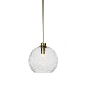 Kimbro - 1 Light Stem Hung Stem Hung Pendant-11.5 Inches Tall and 11.75 Inches Wide - 1219224