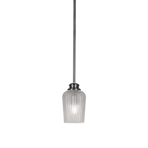 Cordova - 1 Light Stem Hung Pendant with Hang Straight Swivel-9.25 Inches Tall and 5 Inches Wide - 1339249