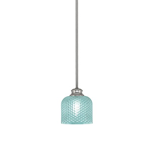Zola - 1 Light Stem Hung Pendant-7 Inches Tall and 6 Inches Wide - 1339486