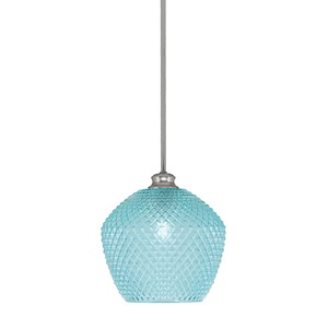 Zola - 1 Light Stem Hung Mini Pendant-9.5 Inch Tall and 9 Inch Wide - 1364297