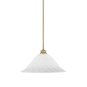 Stem - 1 Light Pendant With Hang Straight Swivel-9.25 Inches Tall and 20 Inches Wide - 1290463
