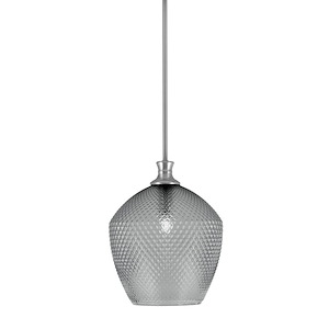 Zola - 1 Light Stem Hung Pendant-15 Inche Tall and 12 Inches Wide - 1335157