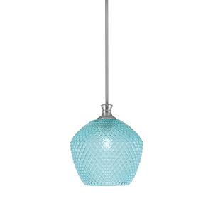 Zola - 1 Light Stem Hung Mini Pendant-11 Inch Tall and 9 Inch Wide - 1364298