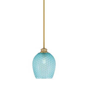 Zola - 1 Light Stem Hung Pendant-10.75 Inche Tall and 7.5 Inches Wide - 1335158