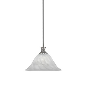Stem - 1 Light Pendant With Hang Straight Swivel-9 Inches Tall and 14 Inches Wide - 1290470