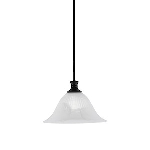 Stem - 1 Light Pendant With Hang Straight Swivel-8.75 Inches Tall and 14 Inches Wide - 1290472
