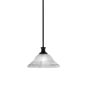 Stem - 1 Light Pendant With Hang Straight Swivel-7.25 Inches Tall and 12 Inches Wide - 1290474