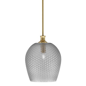 Zola - 1 Light Stem Hung Pendant-15 Inche Tall and 12 Inches Wide - 1335174