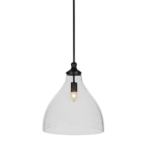Juno - 1 Light Stem Hung Stem Hung Pendant-19 Inches Tall and 15.5 Inches Wide - 1219125