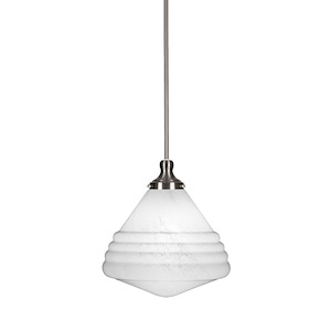 Juno - 1 Light Stem Hung Stem Hung Pendant-14.75 Inches Tall and 14 Inches Wide - 1031852
