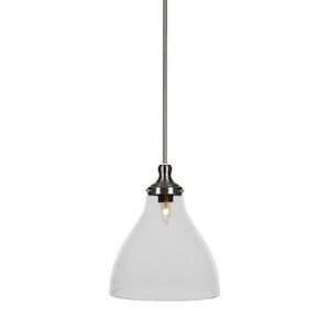 Juno - 1 Light Stem Hung Stem Hung Pendant-13.75 Inches Tall and 11.75 Inches Wide - 1219537