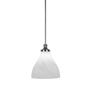 Juno - 1 Light Stem Hung Stem Hung Pendant-14 Inches Tall and 11.5 Inches Wide - 1219247
