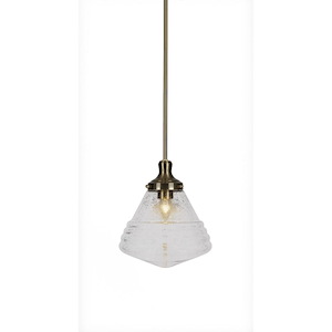Juno - 1 Light Stem Hung Stem Hung Pendant-11.5 Inches Tall and 10 Inches Wide - 1025505