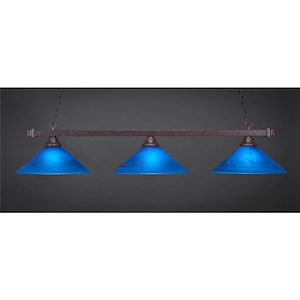 Square - 3 Light Billiard/Island-10.25 Inches Tall and 16 Inches Wide - 1219131