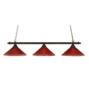 Square - 3 Light Billiard/Island-11 Inches Tall and 16 Inches Wide - 359399