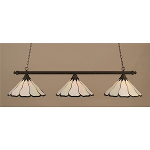 Square - 3 Light Billiard/Island-12 Inches Tall and 16 Inches Wide - 882504