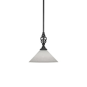 Elegante - 1 Light Mini Pendant With Hang Straight Swivel-11.25 Inches Tall and 12 Inches Wide - 1333657