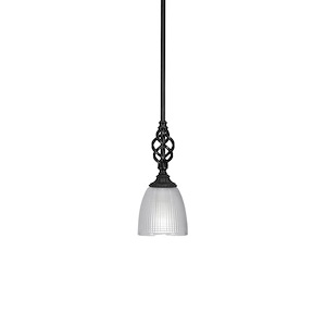 Elegante - 1 Light Mini Pendant With Hang Straight Swivel-10.75 Inches Tall and 5 Inches Wide - 1219040
