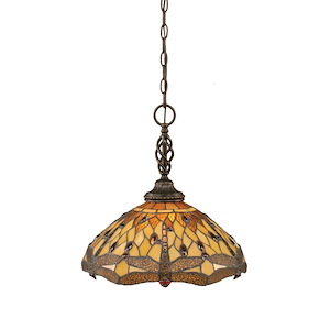 Elegante - 1 Light Pendant-16.25 Inches Tall and 16 Inches Wide - 359639