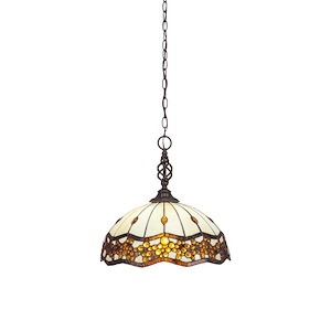 Elegante - 1 Light Pendant-17 Inches Tall and 16 Inches Wide - 359631