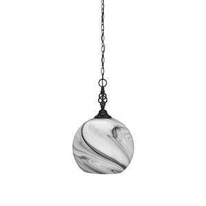Elegante - 1 Light Pendant-19 Inches Tall and 11.75 Inches Wide - 1117843