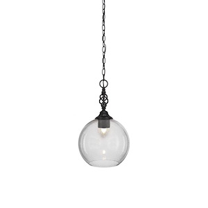 Elegante - 1 Light Pendant-21 Inches Tall and 13.75 Inches Wide - 1117848