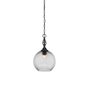 Elegante - 1 Light Pendant-20.75 Inches Tall and 13.75 Inches Wide - 1117847