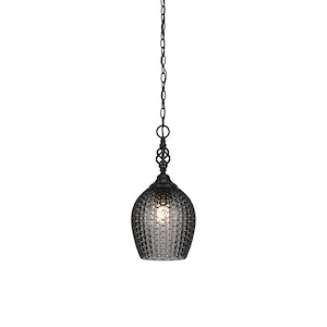 Elegante - 1 Light Pendant-16.75 Inches Tall and 7.5 Inches Wide - 1219095