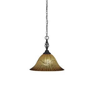 Elegante - 1 Light Pendant-15.25 Inches Tall and 14 Inches Wide - 1117849