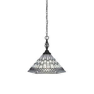 Elegante - 1 Light Pendant-16 Inches Tall and 16 Inches Wide - 1219097